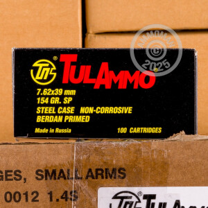 Image of the 7.62X39 TULA 154 GRAIN SOFT POINT (100 ROUNDS) available at AmmoMan.com.