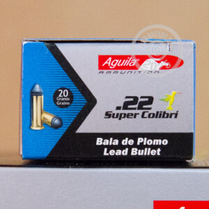 Image of .22 LR AGUILA SUPER COLIBRI 20 GRAIN LRN (500 ROUNDS)