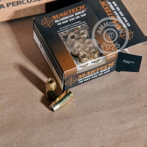 Photograph showing detail of .45 GAP MAGTECH GUARDIAN GOLD 230 GRAIN JHP (20 ROUNDS)