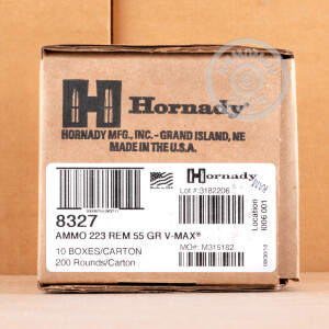 Image of .223 REMINGTON HORNADY V-MAX 55 GRAIN JHP (20 ROUNDS)