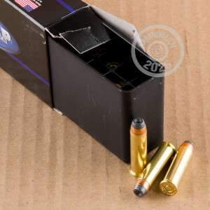 Photograph showing detail of 357 MAGNUM DOUBLETAP 195 GRAIN EQUALIZER (20 ROUNDS)