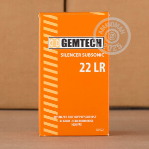 Photograph of .22 Long Rifle ammo with Lead Round Nose (LRN) ideal for training at the range.