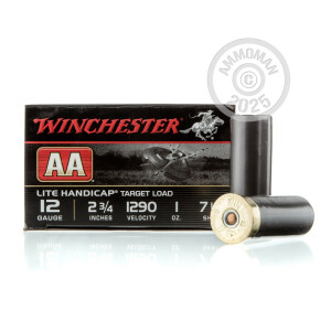 Image of the 12 GAUGE WINCHESTER AA 2-3/4" 1 OZ. #7.5 SHOT (250 ROUNDS) available at AmmoMan.com.