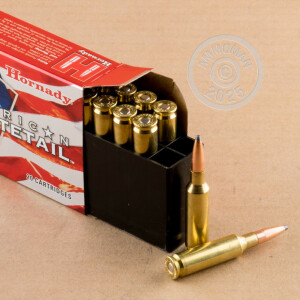 Image of 6.5MM CREEDMOOR ammo by Hornady that's ideal for whitetail hunting.