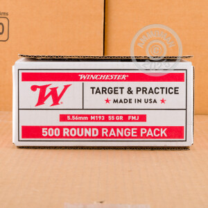 Image of 5.56X45 WINCHESTER USA 55 GRAIN FMJ (1000 ROUNDS)