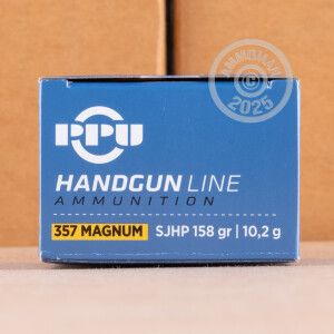 A photo of a box of Prvi Partizan ammo in 357 Magnum.