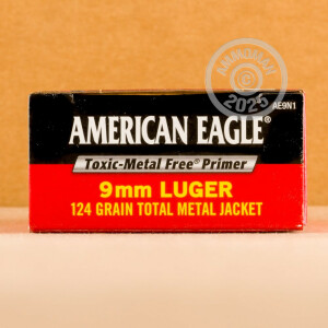 Image of 9mm Luger pistol ammunition at AmmoMan.com.