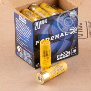 Image of 20 GAUGE FEDERAL TOP GUN SPORTING 2-3/4" 7/8 OZ. #7.5 SHOT (250 ROUNDS)