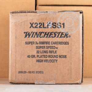 Image of 22 LR WINCHESTER SUPER-X 40 GRAIN CPRN (500 ROUNDS)