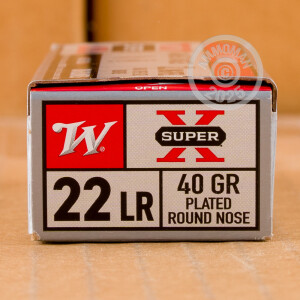 Image of the 22 LR WINCHESTER SUPER-X 40 GRAIN CPRN (500 ROUNDS) available at AmmoMan.com.