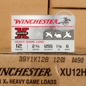 Image of 12 GAUGE WINCHESTER SUPER-X 2-3/4" 1-1/8 OZ. #6 SHOT (250 ROUNDS)