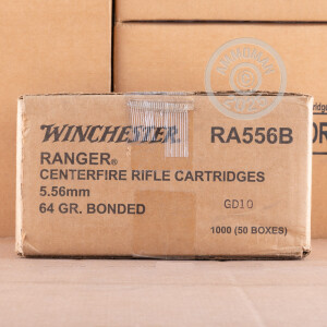 Photo of 5.56x45mm bonded solid brass ammo by Winchester for sale.