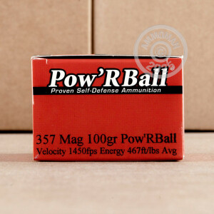 Image of the 357 MAGNUM CORBON 100 GRAIN POW'RBALL (20 ROUNDS) available at AmmoMan.com.