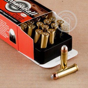 Photo detailing the 357 MAGNUM CORBON 100 GRAIN POW'RBALL (20 ROUNDS) for sale at AmmoMan.com.