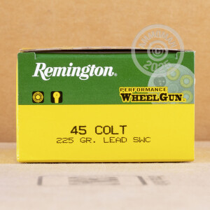 Image of 45 LONG COLT REMINGTON PERFORMANCE WHEELGUN 225 GRAIN LSWC (50 ROUNDS)