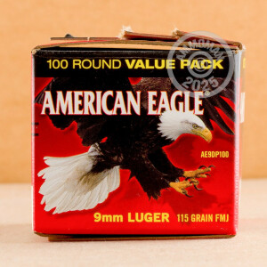 Image of 9mm Luger ammo by Federal that's ideal for training at the range.