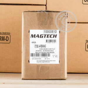 Photo detailing the 44 MAGNUM MAGTECH 240 GRAIN SJSP (1000 ROUNDS) for sale at AmmoMan.com.