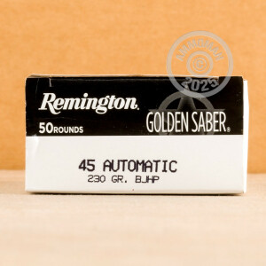 Image of 45 ACP REMINGTON GOLDEN SABER 230 GRAIN BJHP (50 ROUNDS)