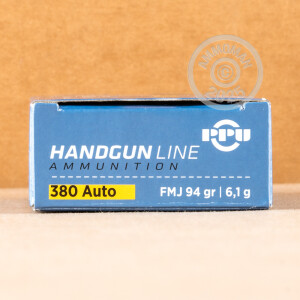 Image of Prvi Partizan .380 Auto pistol ammunition.