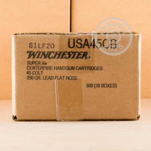 Photograph showing detail of 45 COLT WINCHESTER COWBOY LOADS 250 GRAIN LRN (500 ROUNDS)