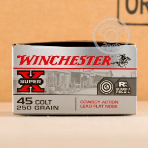Photograph showing detail of 45 COLT WINCHESTER COWBOY LOADS 250 GRAIN LRN (500 ROUNDS)