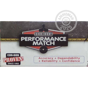 Image of the 223 REMINGTON CORBON PERFORMANCE MATCH 77 GRAIN HPBT (20 ROUNDS) available at AmmoMan.com.