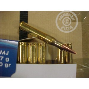 A photograph of 500 rounds of 150 grain 30.06 Springfield ammo with a FMJ bullet for sale.