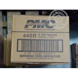 Image of the 44 SPECIAL PMC 180 GRAIN JHP (1000 ROUNDS) available at AmmoMan.com.