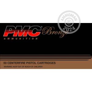 Image of the .44 REMINGTON MAGNUM PMC BRONZE 180 GRAIN JHP (1000 ROUNDS) available at AmmoMan.com.