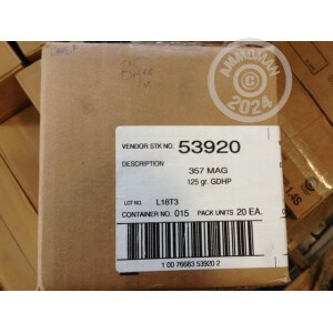 Image of the .357 MAGNUM SPEER GOLD DOT 125 GRAIN JHP (1000 ROUNDS) available at AmmoMan.com.