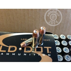 Photo detailing the .357 MAGNUM SPEER GOLD DOT 125 GRAIN JHP (1000 ROUNDS) for sale at AmmoMan.com.