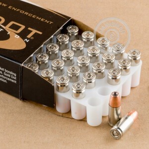 Photo detailing the 9MM LUGER +P+ SPEER LE GOLD DOT 115 GRAIN JHP (1000 ROUNDS) for sale at AmmoMan.com.