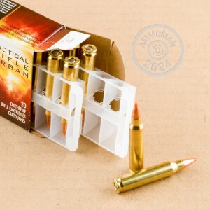 Image of 223 Remington ammo by Federal that's ideal for home protection.