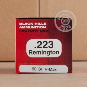 Image of 223 REM BLACK HILLS 60 GRAIN V-MAX (500 ROUNDS)