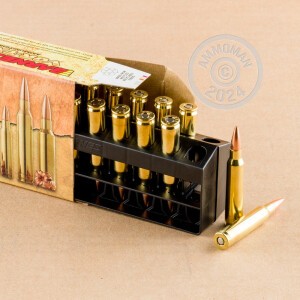 An image of 5.56x45mm ammo made by Barnes at AmmoMan.com.