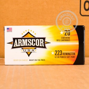 Image of 223 Remington rifle ammunition at AmmoMan.com.