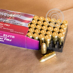 Image detailing the brass case and boxer primers on the Hotshot Ammunition ammunition.