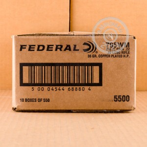 Image of 22 LR FEDERAL 36 GRAIN CPHP (5500 ROUNDS)