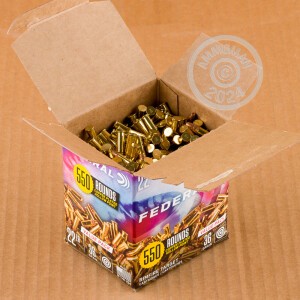 Photo detailing the 22 LR FEDERAL 36 GRAIN CPHP (5500 ROUNDS) for sale at AmmoMan.com.