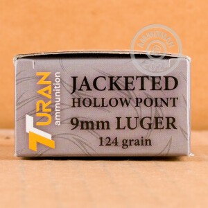 An image of 9mm Luger ammo made by Turan at AmmoMan.com.