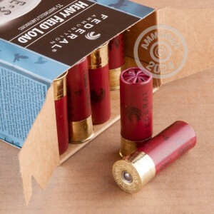 Image of the 12 GAUGE FEDERAL HEAVY FIELD LOAD 2 3/4" 1 1/8 OZ. #4 SHOT (25 ROUNDS) available at AmmoMan.com.