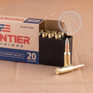 Photograph showing detail of 6.5 GRENDEL HORNADY FRONTIER 123 GRAIN FMJ (200 ROUNDS)