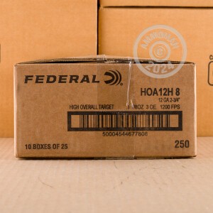 Image of 12 GAUGE FEDERAL HIGH OVER ALL 2-3/4" 1-1/8 OZ. #8 SHOT (25 ROUNDS)