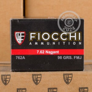 Image of 7.62 NAGANT FIOCCHI  97 GRAIN FMJ (50 ROUNDS)