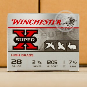 Image of 28 GAUGE WINCHESTER SUPER-X  2-3/4" 1 OZ. #7.5 SHOT (250 ROUNDS)