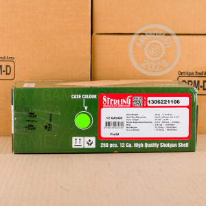 Picture of 2-3/4" 12 Gauge ammo made by Sterling in-stock now at AmmoMan.com.