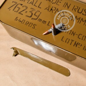 Photo detailing the 7.62X39MM TULA 122 GRAIN FULL METAL JACKET (640 ROUNDS) for sale at AmmoMan.com.