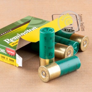 Image of the 12 GAUGE REMINGTON MANAGED RECOIL 2 3/4" 00 BUCKSHOT (100 ROUNDS) available at AmmoMan.com.