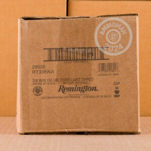 Image of 308 WIN REMINGTON CORE-LOKT TIPPED 150 GRAIN POLYMER TIP (20 ROUNDS)