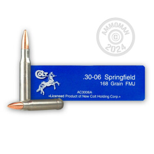 Photo of 30.06 Springfield FMJ ammo by Colt for sale.